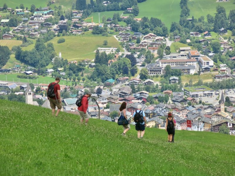 Hiking the Hahnenkamm. Image © PlanetSKI